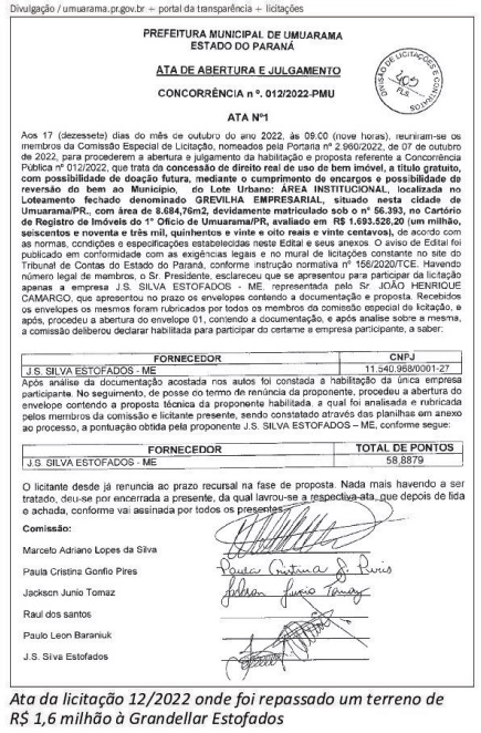 ata licitacao