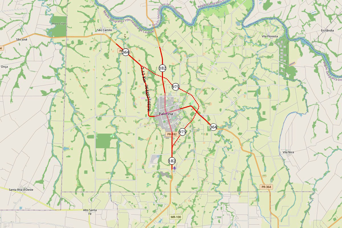 contorno de palotina zz mapa 0